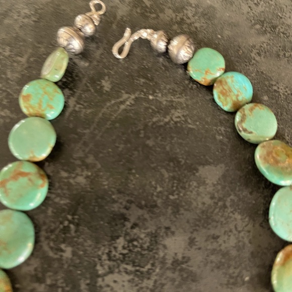 Hand Crafted “One of a Kind” Turquoise & Sterling Silver Handmade Choker. - Picture 4 of 7
